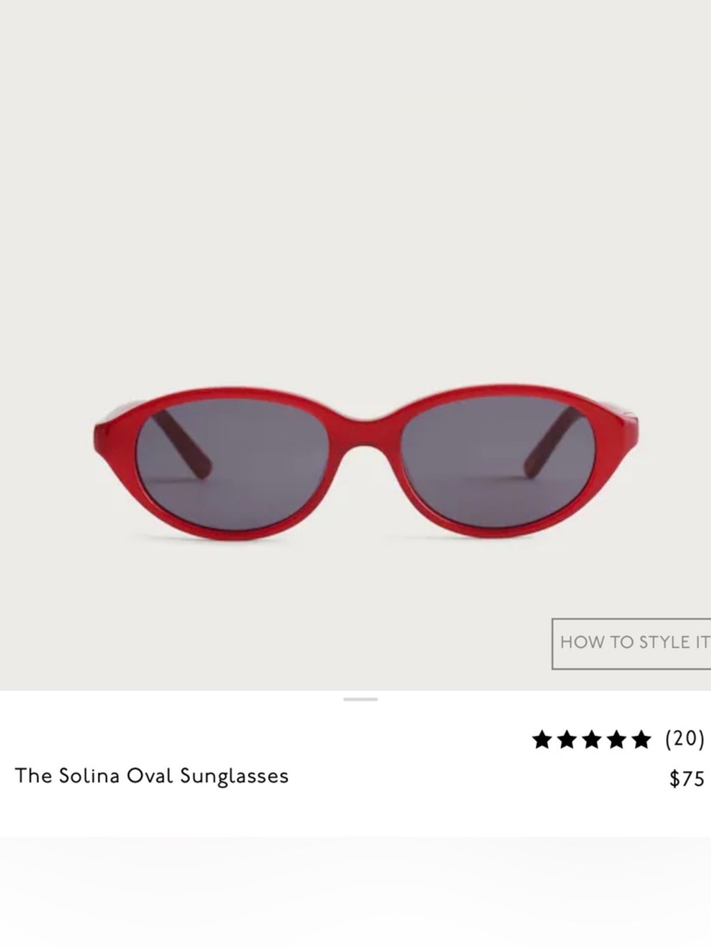 NWT Madewell Solina Oval Sunglasses
